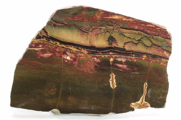 Marra Mamba Tiger's Eye Slab - Mt Brockman ( Billion Years) #225064